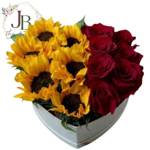BOX DE ROSAS Y GIRASOLES"