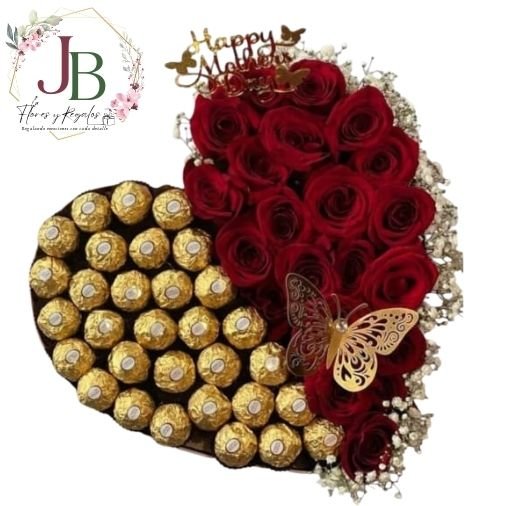 BOX CORAZON Y BOMBONES"