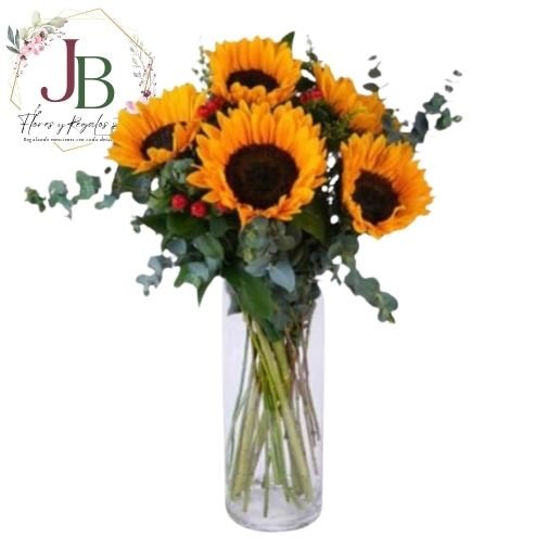 FLORERO DE 6 GIRASOLES"