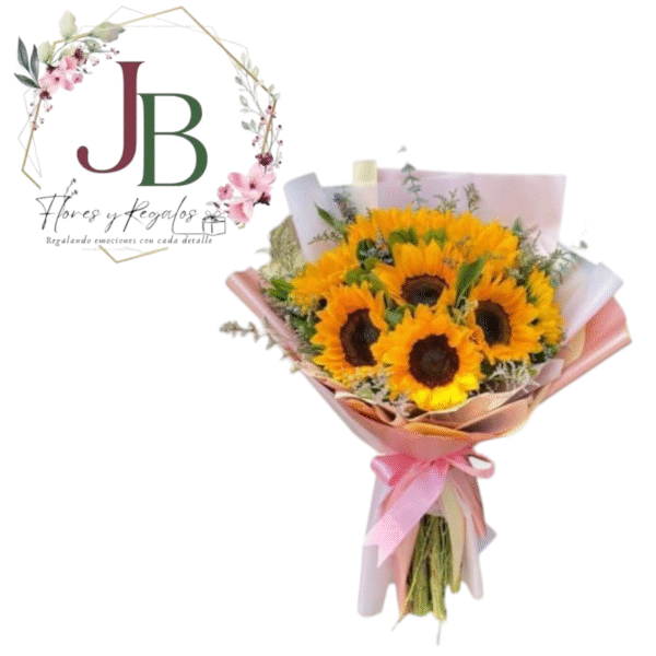 RAMO DE 10 GIRASOLES