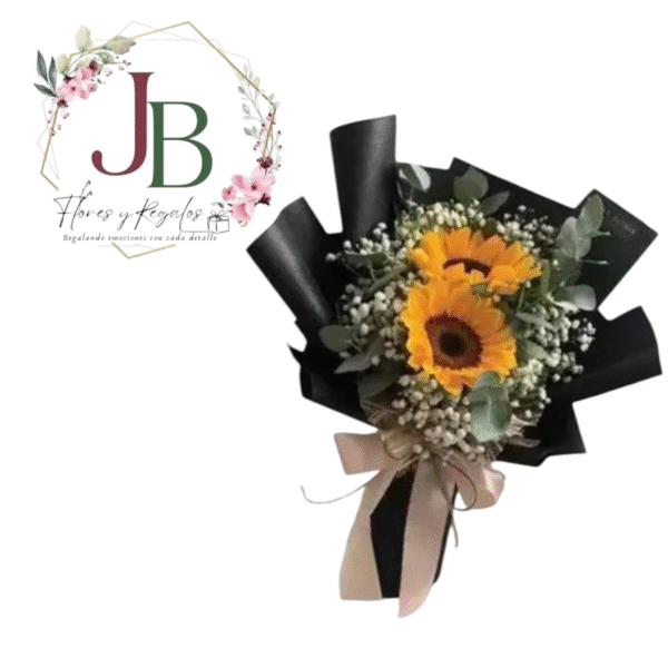 HERMOSO RAMO DE 2 GIRASOLES