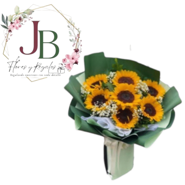 RAMO DE 8 GIRASOLES