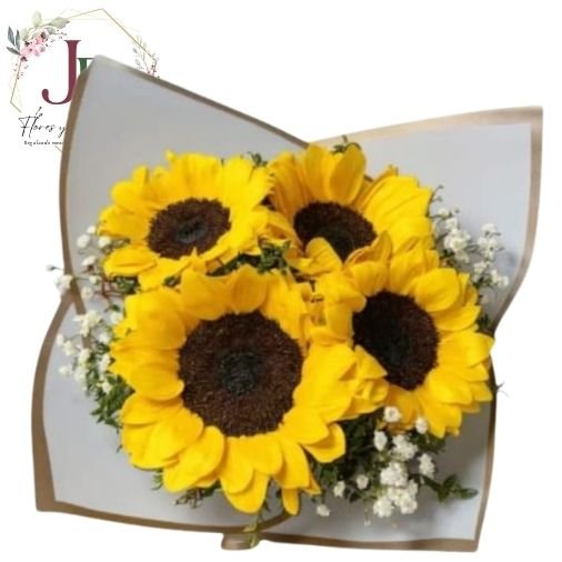 RAMO DE 4 GIRASOLES"