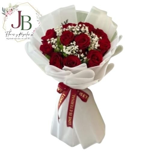RAMOSYFLORES.JBFLORESYREGALOS (14) RAMO DE 11 ROSAS ECUATORIANAS"