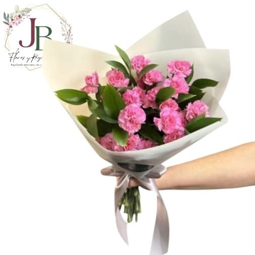 LINDO RAMITO DE CLAVELES ROSADOS"