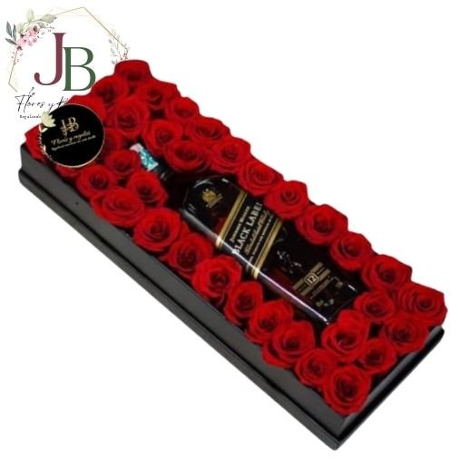 RAMOSYFLORES.JBFLORESYREGALOS (16) BOX BLACK LABEL ROSE"