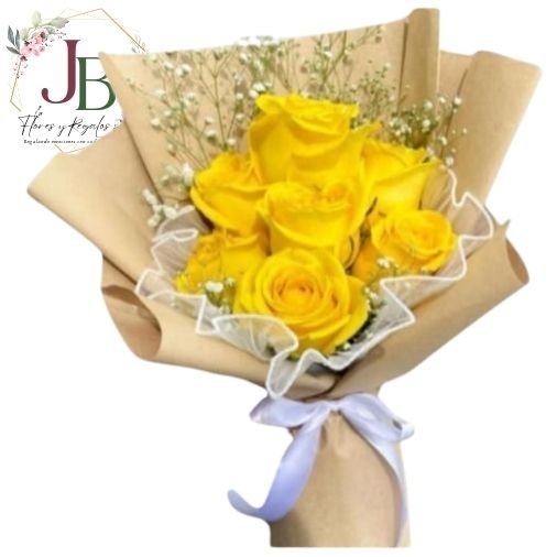 RAMO 7 ROSAS AMARILLAS"