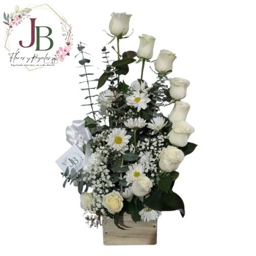 ARREGLO FUNEBRE 9 ROSAS DE PAZ