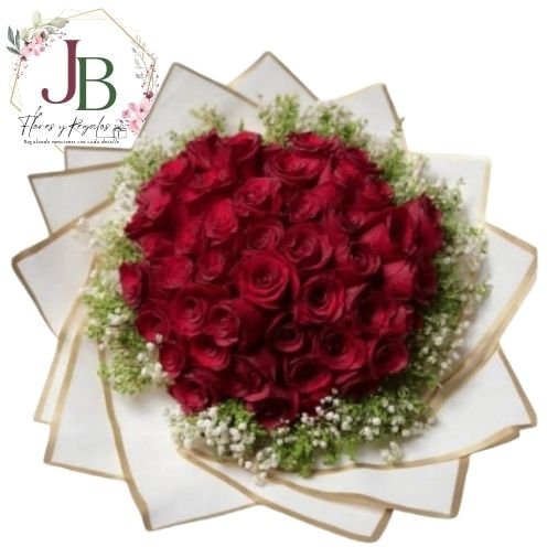 RAMO DE 50 ROSAS ROJAS"