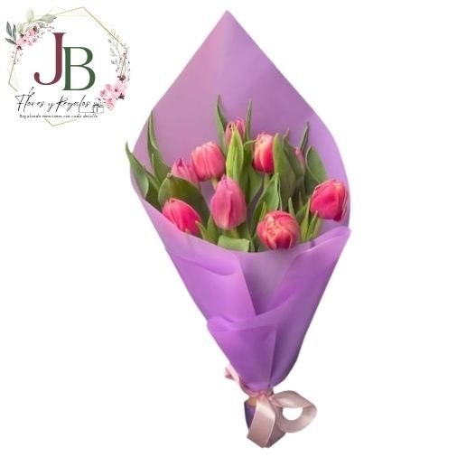 RAMO DE 9 TULIPANES"