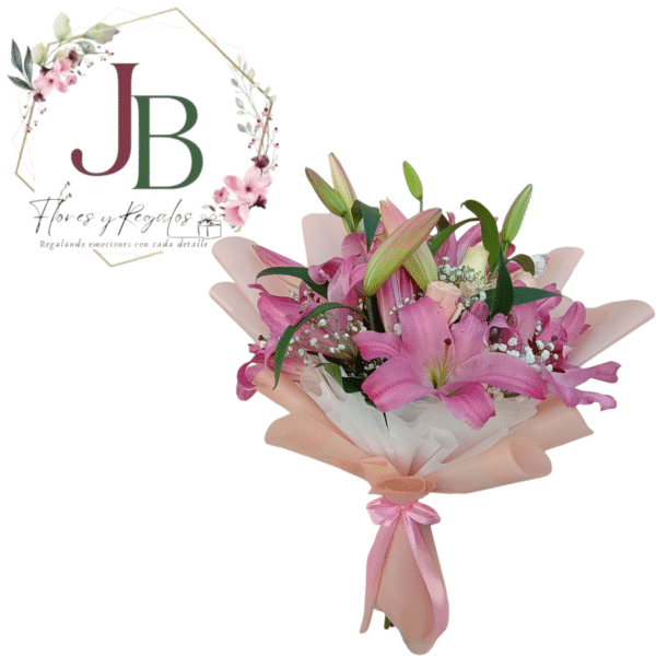 FABULOSO RAMO DE LILIUM Y ROSAS