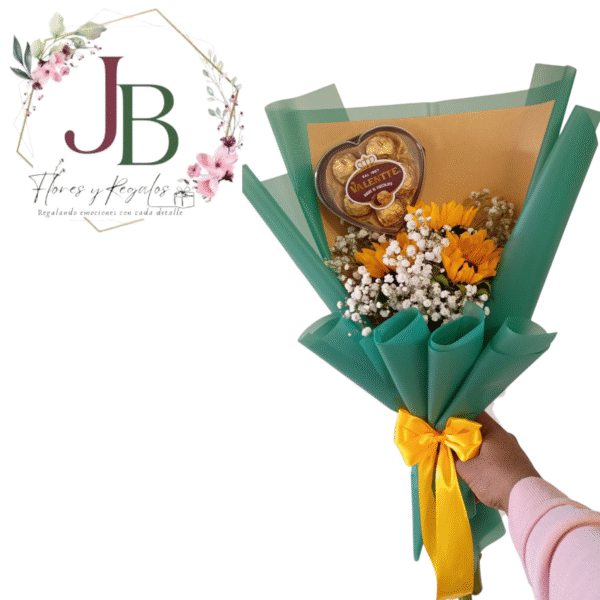 FABULOSO RAMO DE 3 GIRASOLES