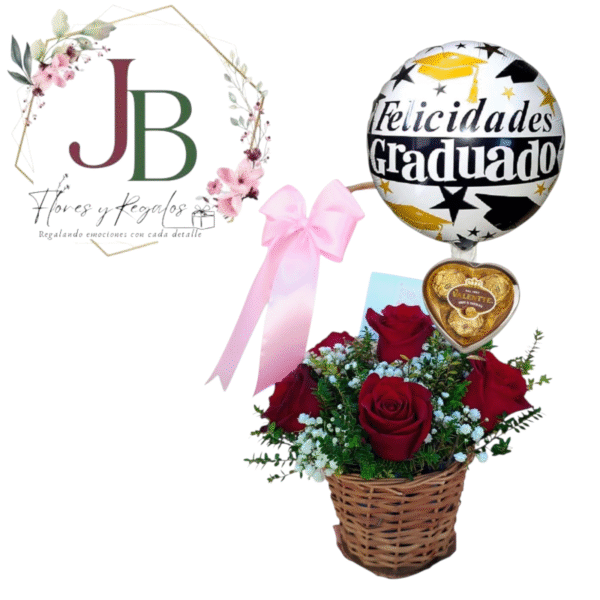 IMG-20250928-WA0019 HERMOSA CANASTA DE 5 ROSAS, VALENTE CORAZON X3 Y GLOBO METALIZADO
