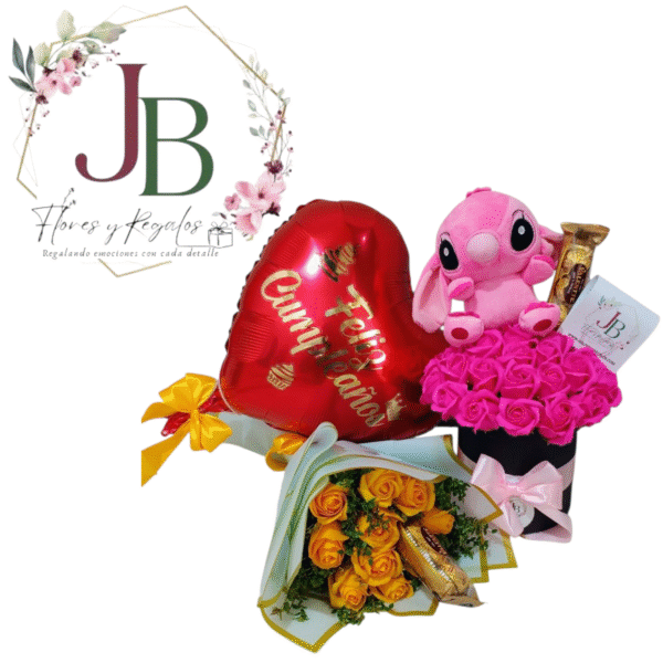 COMBO RAMO Y BOX CON PELUCHE