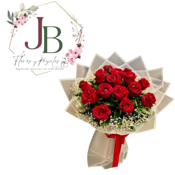 HERMOSO RAMO DE 15 ROSAS