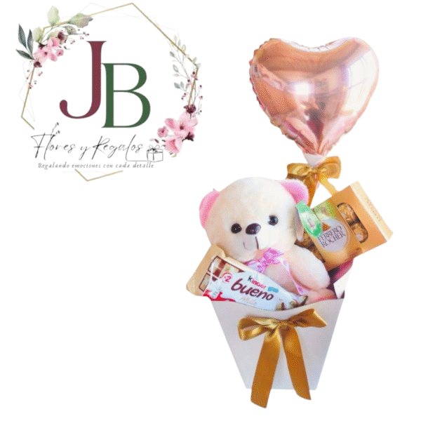 BOX PELUCHE CON CHOCOLATES