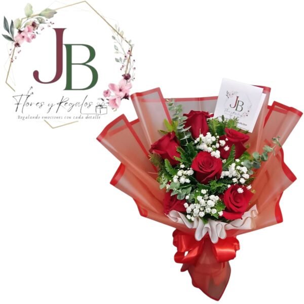 HERMOSO RAMO DE 5 ROSAS