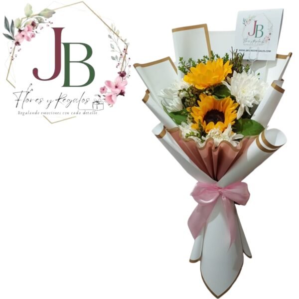RAMO DE 2 GIRASOLES Y MAULE